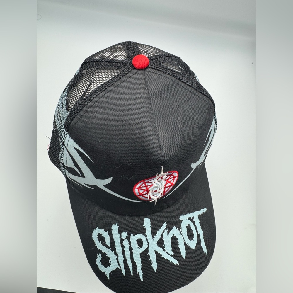 SLIPKNOT MESH SNAPBACK Cap EMBROIDERED TRUCKER NET HAT VTG - Picture 5 of 10
